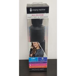 New Move Mic by Singing Machine Bluetooth Karaoke Microphone